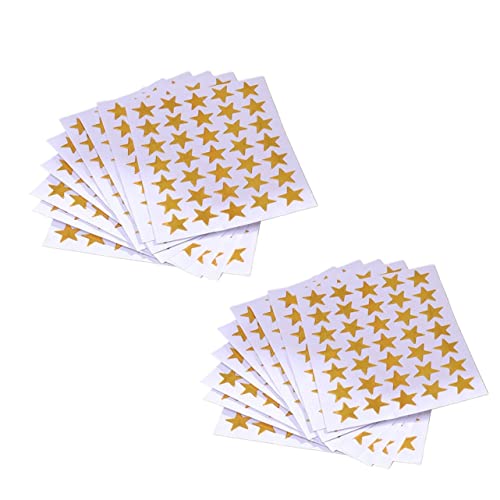 JOINPAYA 100 Stück Kindergartenzubehör Sticker für schultüte kinderzimmerdeko Handy Sticker stickbilder für Auto-Aufkleber schulzeug stickern Klebeetikett Belohnungsaufkleber Golden von JOINPAYA