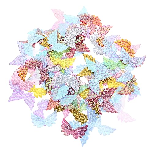 JOINPAYA 100 Stück bastelzeug Geschenkidee LED Dekoration klein Kostüme Halloween Haarklemmen dekorativer Engelsflügel Sockenkopfschmuck Socken-Kostüm- Sockenengelsflügel Polyester von JOINPAYA