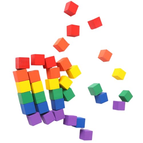 JOINPAYA 100pcs Bunte Holz Handwerk Würfel Blöcke Kinder Spielzeug Baby Spielzeug Bausteine JOINPAYA 100pcs Bunte Holz Handwerk Würfel Blöcke Kinder Spielzeug Baby Spielzeug Bausteine von JOINPAYA