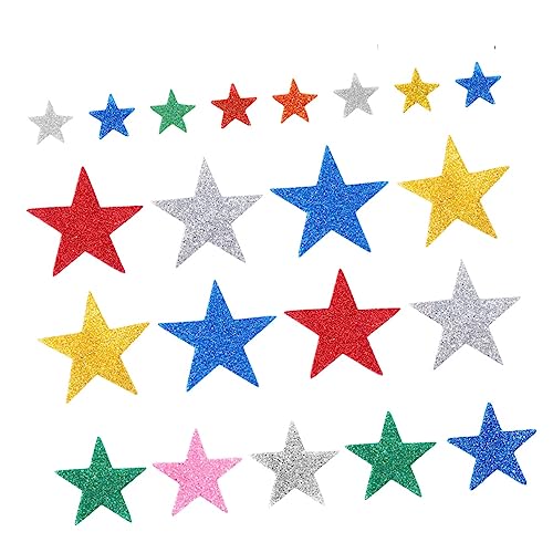 JOINPAYA 100stücke Selbstklebende Glitzersterne Aufkleber Für Mädchen Farbige Sternform Sticker Für Bastelprojekte Schulbedarf Und Dekoration von JOINPAYA