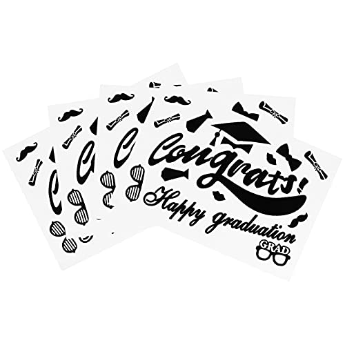 JOINPAYA 10Pcs Abschlussjahreszeit-Ballonaufkleber abschlussgeschenk Party Sachen Party Decoration Ballon Aufkleber Party Sticker Abschlussballon-Aufkleber Ballons Paster PVC Black JOINPAYA 10Pcs Abschlussjahreszeit-Ballonaufkleber abschlussgeschenk Party Sachen Party Decoration Ballon Aufkleber Party Sticker Abschlussballon-Aufkleber Ballons Paster PVC Black von JOINPAYA