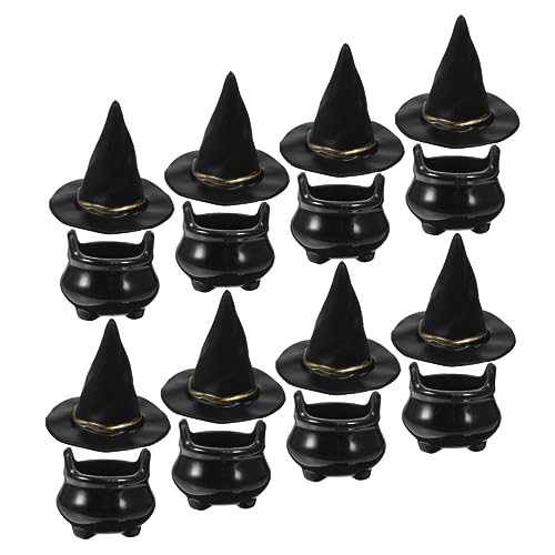 JOINPAYA 10Sätze Hexenhüte Kessel für Halloween Dekoration Hochwertige Requisiten für DIY Projekte und Partyzubehör Hüte Kessel von JOINPAYA