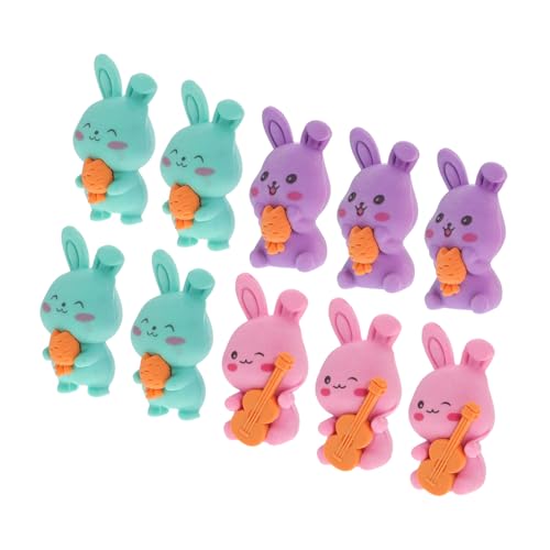 JOINPAYA 10pcs Mini Bunny Form Eraser Entzückende Kaninchen -radiergummi School Supplies Klassenzimmer Preise Party Bevorzugt Urlaub Nie von JOINPAYA