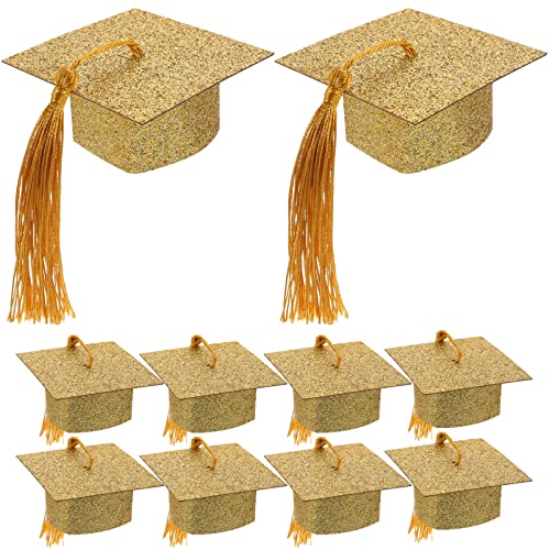 JOINPAYA 10st Abschlusspokal Deckel Mütze Und Mantel Kappe Pastell Absolventendekorationen Teller Abschluss-kuchenaufsatz Im Freien Abschlussdekor Weinkelch Papier Golden JOINPAYA 10st Abschlusspokal Deckel Mütze Und Mantel Kappe Pastell Absolventendekorationen Teller Abschluss-kuchenaufsatz Im Freien Abschlussdekor Weinkelch Papier Golden von JOINPAYA