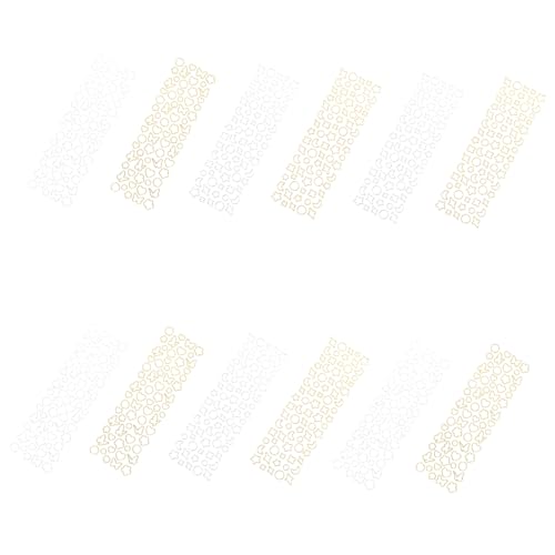 JOINPAYA 12 Blatt Teiliges DIY Sticker Scrapbooking Aufkleber mit Gold und Silberkanten Dekorative Schmetterling und Herzmotive Selbstklebend für Tagebuch Fotoalbum Kalender und Planer JOINPAYA 12 Blatt Teiliges DIY Sticker Scrapbooking Aufkleber mit Gold und Silberkanten Dekorative Schmetterling und Herzmotive Selbstklebend für Tagebuch Fotoalbum Kalender und Planer von JOINPAYA