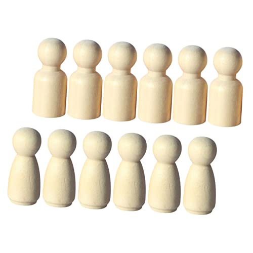JOINPAYA 12 Stück DIY Holzfiguren Puppen zum Bemalen Holzfiguren für Sandtisch Dekoration Kreative Bastelprojekte und Puppenhaus Szene Handgefertigte Holzpuppen für Erwachsene JOINPAYA 12 Stück DIY Holzfiguren Puppen zum Bemalen Holzfiguren für Sandtisch Dekoration Kreative Bastelprojekte und Puppenhaus Szene Handgefertigte Holzpuppen für Erwachsene von JOINPAYA