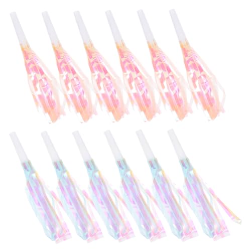 JOINPAYA 12 Stück Drachenpfeife Blasen Blechflöte Pfeift Sport Partypfeife Krachmacher Blowouts Pfeifen Lustige Party-blowouts-gebläse Musikalische Party-blowouts Krachmacher Plastik von JOINPAYA
