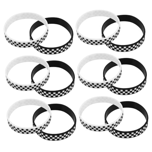 JOINPAYA 12 Stück Plaidarmband Partydekorationen Zum Thema Rennen Ventilatoren Liefern Fans Zubehör Rennarmbänder Silikonarmbänder Mit Karomuster Armband Mit Sportmotiv Kieselgel JOINPAYA 12 Stück Plaidarmband Partydekorationen Zum Thema Rennen Ventilatoren Liefern Fans Zubehör Rennarmbänder Silikonarmbänder Mit Karomuster Armband Mit Sportmotiv Kieselgel von JOINPAYA