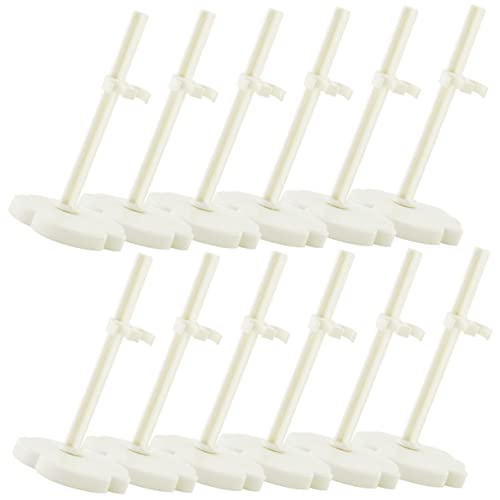 JOINPAYA 12 Stück Puppenständer Stützständer Für Puppen Präsentationsständer Für Actionfiguren Figurenständer Puppenanzeigehalter Puppen Unterstützen Stützgestell Für Puppen Weiß Plastik von JOINPAYA