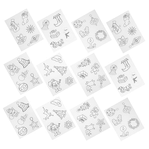 JOINPAYA 12 Stück Teiliges Weihnachts Wärmeschrumpffolie Kreative Schrumpfkunst Bastelmaterialien für DIY Projekte für Handwerksworkshops und mit Kindern JOINPAYA 12 Stück Teiliges Weihnachts Wärmeschrumpffolie Kreative Schrumpfkunst Bastelmaterialien für DIY Projekte für Handwerksworkshops und mit Kindern von JOINPAYA