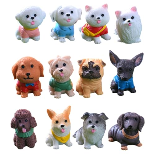 JOINPAYA 12St Mikrolandschaftswelpe heiser Hund Tiere Puppenhaus-Welpe Welpe für Dekorative Haustierfiguren Handgefertigte Miniaturen Tischdekoration für Welpen Welpenhandwerk aus Harz JOINPAYA 12St Mikrolandschaftswelpe heiser Hund Tiere Puppenhaus-Welpe Welpe für Dekorative Haustierfiguren Handgefertigte Miniaturen Tischdekoration für Welpen Welpenhandwerk aus Harz von JOINPAYA