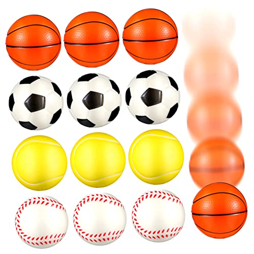 JOINPAYA 12Stücke Stressbälle aus PU für Erwachsene Squeeze Verschiedenen Sportmotiven Fußball Baseball Basketball Tennis zur Stressbewältigung und Entspannung JOINPAYA 12Stücke Stressbälle aus PU für Erwachsene Squeeze Verschiedenen Sportmotiven Fußball Baseball Basketball Tennis zur Stressbewältigung und Entspannung von JOINPAYA