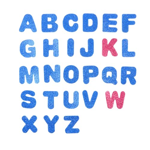 JOINPAYA 130stücke Buchstaben Aufkleber Glitzer Vlies Eva Selbstklebende Sticker Für Handwerk Partybedarf Kinderzimmerdeko Basteln Karten Kunstprojekte von JOINPAYA
