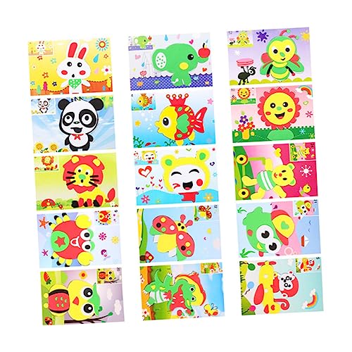 JOINPAYA 15 Stück 3D-Aufkleber Kleinkind Aufkleber Schaumstoff-Aufkleber Aufkleber Für Kleinkinder Bastel-DIY-Sticker-Kits Für Bastelaufkleber-kit Zum Selbermachen Eva von JOINPAYA