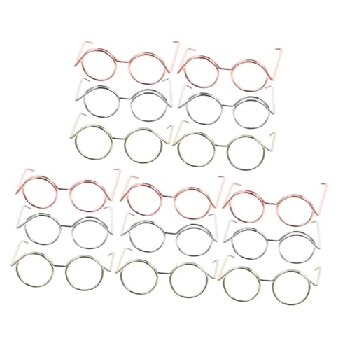 JOINPAYA 15 Stück Brille Spielzeugzubehör Puppenbrille Rand Puppe Mit Winzig Babypuppe Mini-Brille Für Puppen Draht Runden Kleid Gläser Realistisch Klein Rahmen Puppenaugen Kupferkabel JOINPAYA 15 Stück Brille Spielzeugzubehör Puppenbrille Rand Puppe Mit Winzig Babypuppe Mini-Brille Für Puppen Draht Runden Kleid Gläser Realistisch Klein Rahmen Puppenaugen Kupferkabel von JOINPAYA