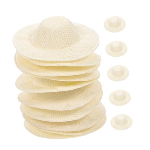 JOINPAYA 15 Stück Mini-Strohhut Puppenmütze kleine Puppenhüte Schlüssel Mini-Strohhüte zum Basteln Puppen Strohhut winzig Miniaturhäuser Puppenhut Mini-Hut-DIY-Requisite gewebter Hut Stoff JOINPAYA 15 Stück Mini-Strohhut Puppenmütze kleine Puppenhüte Schlüssel Mini-Strohhüte zum Basteln Puppen Strohhut winzig Miniaturhäuser Puppenhut Mini-Hut-DIY-Requisite gewebter Hut Stoff von JOINPAYA