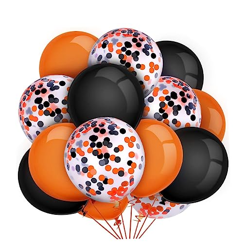 JOINPAYA 15 Stück Partydekorationsballons halloween luftballons halloween ballons ballonset sortiert leuchtende Partyballons Ö Party -Dekorationsballons Luftballons Verzierung Emulsion von JOINPAYA
