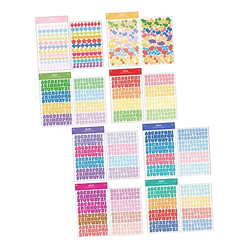 JOINPAYA 16 Blatt Alphabet-Aufkleber Alphabet Sticker buchstabenaufkleber Easy to Stick Stickers Kalender Aufkleber Number Stickers Zahlen-Buchstaben-Aufkleber Bunte Nummernaufkleber Papier JOINPAYA 16 Blatt Alphabet-Aufkleber Alphabet Sticker buchstabenaufkleber Easy to Stick Stickers Kalender Aufkleber Number Stickers Zahlen-Buchstaben-Aufkleber Bunte Nummernaufkleber Papier von JOINPAYA