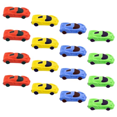 JOINPAYA 16 Stück Teiliges Kleine Auto Radiergummis für Lustige Schulradierer für Zeichnungen Praktische und Sichere Lernutensilien Bunten Designs Zufällige Farbe Zufällige Farbe von JOINPAYA
