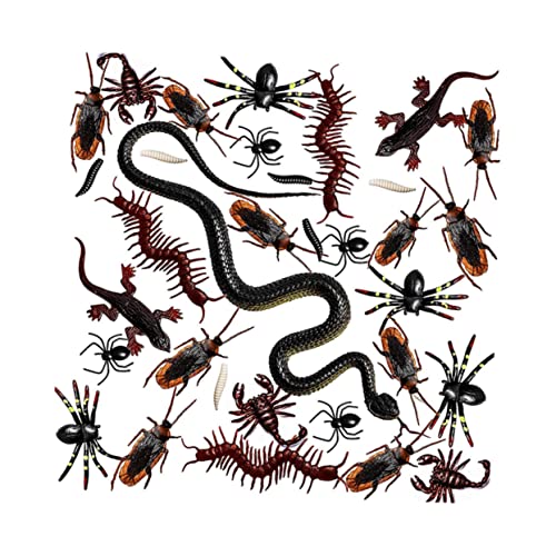 JOINPAYA 160 Stück Gefälschte Schlangenspinne Kunstwürmer Halloween Trick Or Treat Spukhaus Tischdekoration Halloween Party Gastgeschenke Lebensechtes Gecko Gruseliges Streichspielzeug JOINPAYA 160 Stück Gefälschte Schlangenspinne Kunstwürmer Halloween Trick Or Treat Spukhaus Tischdekoration Halloween Party Gastgeschenke Lebensechtes Gecko Gruseliges Streichspielzeug von JOINPAYA