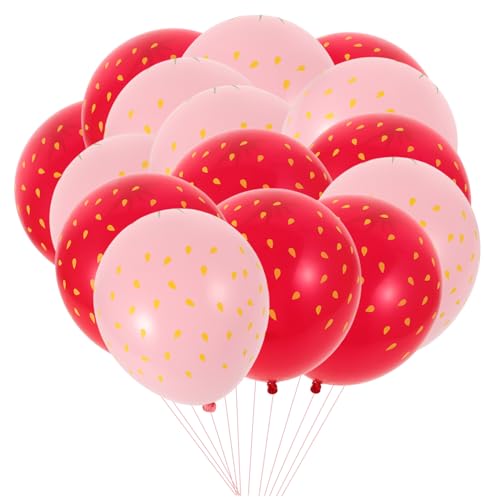 JOINPAYA 18 Stk Erdbeerballon Sommer Party Deko Geburtstagsfeier Dekoration Luftballons für Feiern Erdbeer Themenparty Luftballons Partydekoration Luftballons zum Muttertag Emulsion JOINPAYA 18 Stk Erdbeerballon Sommer Party Deko Geburtstagsfeier Dekoration Luftballons für Feiern Erdbeer Themenparty Luftballons Partydekoration Luftballons zum Muttertag Emulsion von JOINPAYA