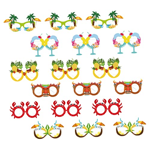 JOINPAYA 18 Stk Partygläser aus Papier hawaiianisches Dekor Fotoshooting-Brille schnapsgläser von JOINPAYA