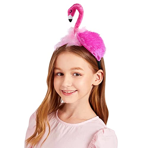 JOINPAYA Flamingo-kopfbedeckung Für Jungen Und Mädchen Entzückender Flamingo-hut Geburtstags-foto-requisit Stirnband Für Mädchen von JOINPAYA