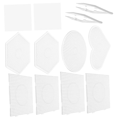 JOINPAYA 1Satz DIY Perlensteckbretter Teilig Quadratischer Herzförmiger Sechseckiger und Runder Platten Wiederverwendbare Kunststoff Bastelplatten für Kreative Projekte JOINPAYA 1Satz DIY Perlensteckbretter Teilig Quadratischer Herzförmiger Sechseckiger und Runder Platten Wiederverwendbare Kunststoff Bastelplatten für Kreative Projekte von JOINPAYA
