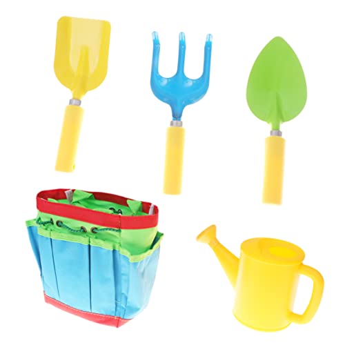 JOINPAYA 1Satz Gartenwerkzeug Set für Teiliges Mini Gartenwerkzeug mit Gießkanne Rechen und Werkzeugtasche für Junge im Freien und Drinnen von JOINPAYA