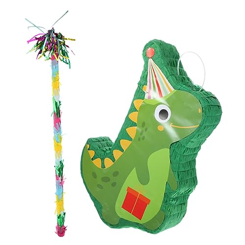 JOINPAYA 1Satz Niedliche Dinosaurier Pinata für Geburtstagsparty Dekoration Stab und Augenmaske Wiederverwendbar für Kinderfeiern und Familienevents von JOINPAYA