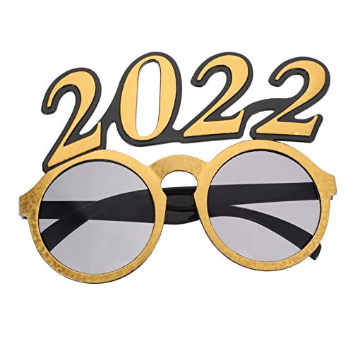 JOINPAYA 1Stk 2022 Brille Foto-Requisiten für den Abschlussball Cosplay-Kostüme Weihnachtsdekorationen Ornament Cosplay-Brille lustige Partybrille Anzahl Brillengestelle Zubehör Partybedarf von JOINPAYA
