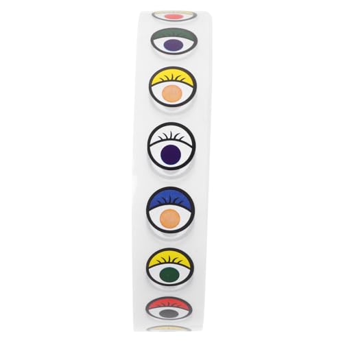 JOINPAYA 1rolle Selbstklebende Cartoon-Augen-Sticker Für -projekte Teiliges Langlebige Farbenfrohe Augenaufkleber Für Bastelarbeiten Scrapbooking Puppen Und Dekoration von JOINPAYA