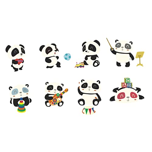 JOINPAYA Panda Wandtattoo Für Kinderzimmer - Niedliche Wandaufkleber Mit Cartoon-Muster Für Kreative Dekoration Im Kindergarten Und Spielzimmer 90X29Cm von JOINPAYA