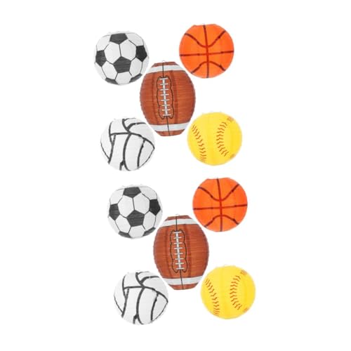 JOINPAYA 2 Sätze Basketball-fußball-laternenanhänger Basketball-papierlaternen Dekorative Laternen Für Den Amerikanischen Fußball Papier Laternen Party-papierlaterne Eisen 5 Stück * 2 JOINPAYA 2 Sätze Basketball-fußball-laternenanhänger Basketball-papierlaternen Dekorative Laternen Für Den Amerikanischen Fußball Papier Laternen Party-papierlaterne Eisen 5 Stück * 2 von JOINPAYA