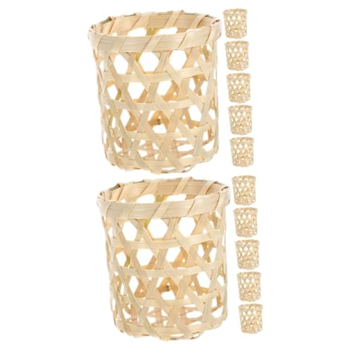 JOINPAYA 2 Sätze DIY-bastelkorb Weiden Dekoration Dekorativ Körbe Votivhalter Tischkerzenhalter Kerzenhalter Als Mittelstück Teelichtdekor Korbdekor Bambus Beige 6 Stück * 2 JOINPAYA 2 Sätze DIY-bastelkorb Weiden Dekoration Dekorativ Körbe Votivhalter Tischkerzenhalter Kerzenhalter Als Mittelstück Teelichtdekor Korbdekor Bambus Beige 6 Stück * 2 von JOINPAYA