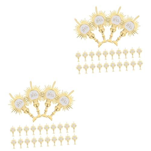 JOINPAYA 2 Sätze Teiliges Religiöses Party Stabilen Dekorationen Für Kirchenfeiern Heiliges Licht Cake Topper Und Fotorequisiten Für Festliche Anlässe 24 Stück * 2 JOINPAYA 2 Sätze Teiliges Religiöses Party Stabilen Dekorationen Für Kirchenfeiern Heiliges Licht Cake Topper Und Fotorequisiten Für Festliche Anlässe 24 Stück * 2 von JOINPAYA