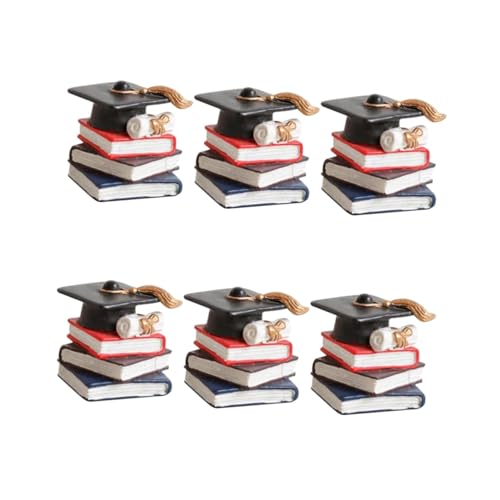JOINPAYA 2 Sätze Teiliges Tortendeko Abschlussfeier Doktorhut Und Toppers Für Graduation Kreative Kuchendekoration Und Cupcake Zubehör Für Feierlichkeiten Und Partys 3 Stück * 2 JOINPAYA 2 Sätze Teiliges Tortendeko Abschlussfeier Doktorhut Und Toppers Für Graduation Kreative Kuchendekoration Und Cupcake Zubehör Für Feierlichkeiten Und Partys 3 Stück * 2 von JOINPAYA