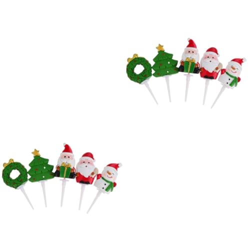 JOINPAYA 2 Sätze Tortenaufsatz Ornament Weihnachtsdeko Weihnachtsmotiv Zubehör Für Die Kuchendekoration Urlaub Kuchen Topper Weihnachtsparty Liefert Kuchen Picks Harz 5 Stück * 2 JOINPAYA 2 Sätze Tortenaufsatz Ornament Weihnachtsdeko Weihnachtsmotiv Zubehör Für Die Kuchendekoration Urlaub Kuchen Topper Weihnachtsparty Liefert Kuchen Picks Harz 5 Stück * 2 von JOINPAYA