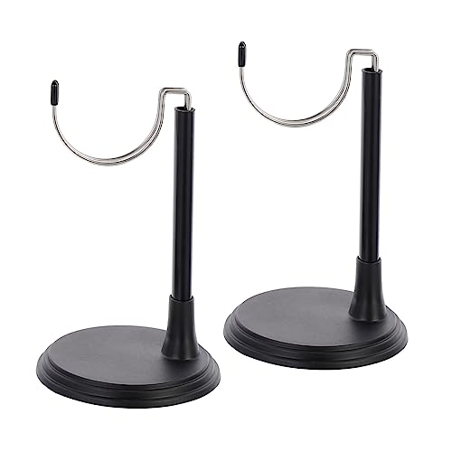 JOINPAYA 2 Sätze stehend Stehen Puppen für Mädchen Inhaber Figur Puppenhalter Puppen-Organizer-Ständer Zu Puppenanzeige Puppen -Display -Racks Puppenständer Rack ausstellen Plastik Schwarz von JOINPAYA