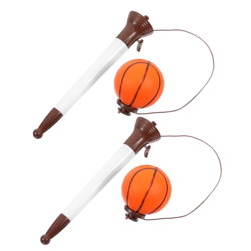 JOINPAYA 2 Stück Basketball Stift Kreative Basketball Form Kugelschreiber Praktische und Lustige Schreibwerkzeuge für Studenten Perfektes zum Stressabbau für Schulalltag von JOINPAYA