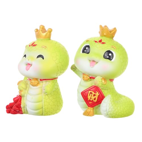 JOINPAYA 2 Stück Kronenschlangenornament chinesisches neujahr deko Schlangen Jahr Dekoration Tischdekoration Schlange Tierfigur Schlange Käfig Lebewesen Ding Mini Kopfschmuck schütteln Harz JOINPAYA 2 Stück Kronenschlangenornament chinesisches neujahr deko Schlangen Jahr Dekoration Tischdekoration Schlange Tierfigur Schlange Käfig Lebewesen Ding Mini Kopfschmuck schütteln Harz von JOINPAYA