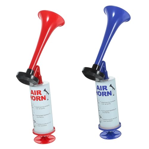 JOINPAYA 2 Stück Party Feier Horn Motorradhorn Weht Widderhörner Hundelufthorn Rassel Schlagzughorn Lufthorn Horn Handluftpumpenhupe Lufthorn Für Bären Handgehaltenes Lautes Lufthorn Abs von JOINPAYA