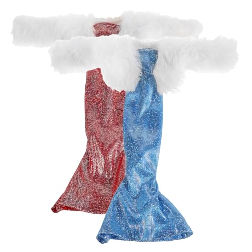 JOINPAYA 2 Stück Puppenmodekleid Zubehör Für Puppenkostüme Puppen-Party-Outfit Puppenverkleidungsoutfits Puppe Formelle Kleidung Puppe Verkleiden Sich Kleidung Puppenabendkleid Tragen Stoff von JOINPAYA
