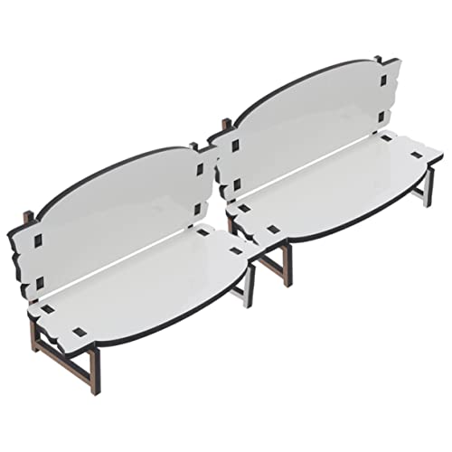 JOINPAYA 2 Stück dekorativer Stuhl reminescence strandkorbwerk fototapete vlies Photo liegestuhl Beach Blank Sublimation Tischdekoration Wohnkultur Simulation leerer Bilderrahmen hölzern von JOINPAYA