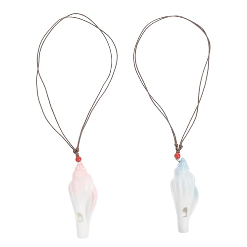 JOINPAYA 2 Stücke Pfeife Sport Halskette Mini Keramik Blau von JOINPAYA