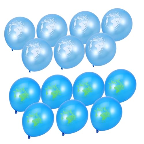 JOINPAYA 20 Stück 12 Klassenzimmer Luftballons Unterrichtsdekorationen Themen Luftballons Weltlicht Verschiedene Luftballons Türkisfarbene Karten Dekoration Druck Luftballons von JOINPAYA
