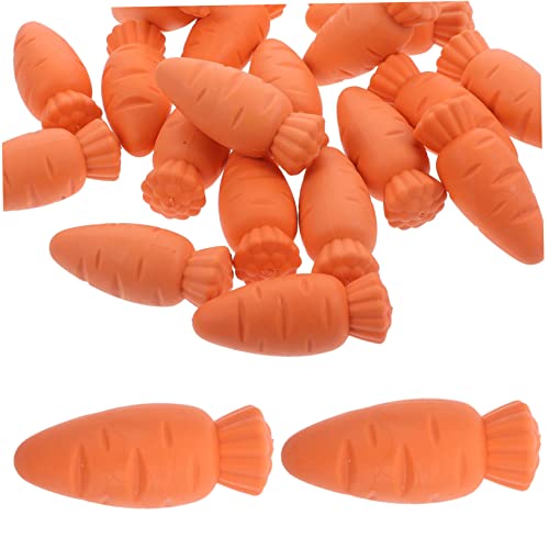 JOINPAYA 20 Stück Karotten Radiergummi Kinderparty Gefälligkeiten Preise Im Klassenzimmer Lustige Radiergummis Kinderpreise in Großen Mengen Für Die Schule Radiergummis Masse Orange von JOINPAYA