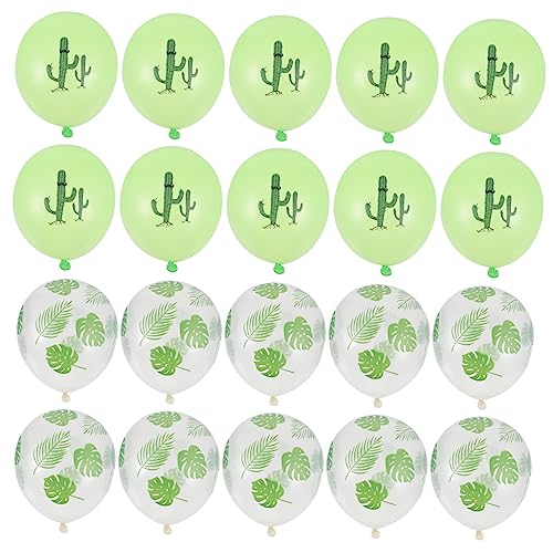 JOINPAYA 20 Stück Schildkrötenblatt-Ballon dekorativer Luftballon Palmenballon Dekorative Luftballons weihnachts luftballons weihnachtsballons Party-Latexballons Partyballons Emulsion Green von JOINPAYA