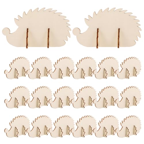 JOINPAYA 20 Stück Unvollendeter Igel Aus Holz 3D-Igel-Holzausschnitte Diy Unlackiertes Holz Tierfigur Igelscheiben Montagespielzeug Partygeschenk JOINPAYA 20 Stück Unvollendeter Igel Aus Holz 3D-Igel-Holzausschnitte Diy Unlackiertes Holz Tierfigur Igelscheiben Montagespielzeug Partygeschenk von JOINPAYA