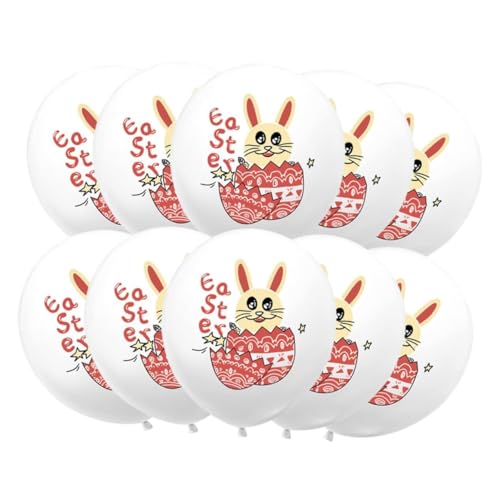 JOINPAYA 20 Stück Zubehör für die Osterparty Kuh Ballons Ballongirlande alles zum geburtstag ballonbanner ostern luftballons easter decoration Ballongas Osterartikel Osterballons Weiß von JOINPAYA